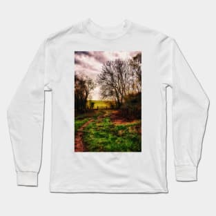 Muddy Country Path HDR Long Sleeve T-Shirt